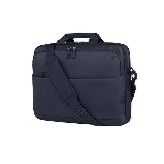 HP Everyday 16 inch laptoptas A08KKAA in Odyssey grijs, vooraanzicht met schouderband