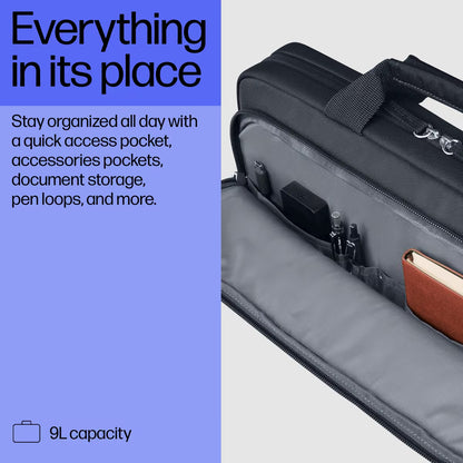 HP Everyday 14 inch laptoptas A08KJAA, indeling met 9 liter opbergruimte