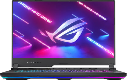 ASUS ROG Strix G15 G513RC 15,6 inch gaming laptop, vooraanzicht met verlicht RGB-toetsenbord
