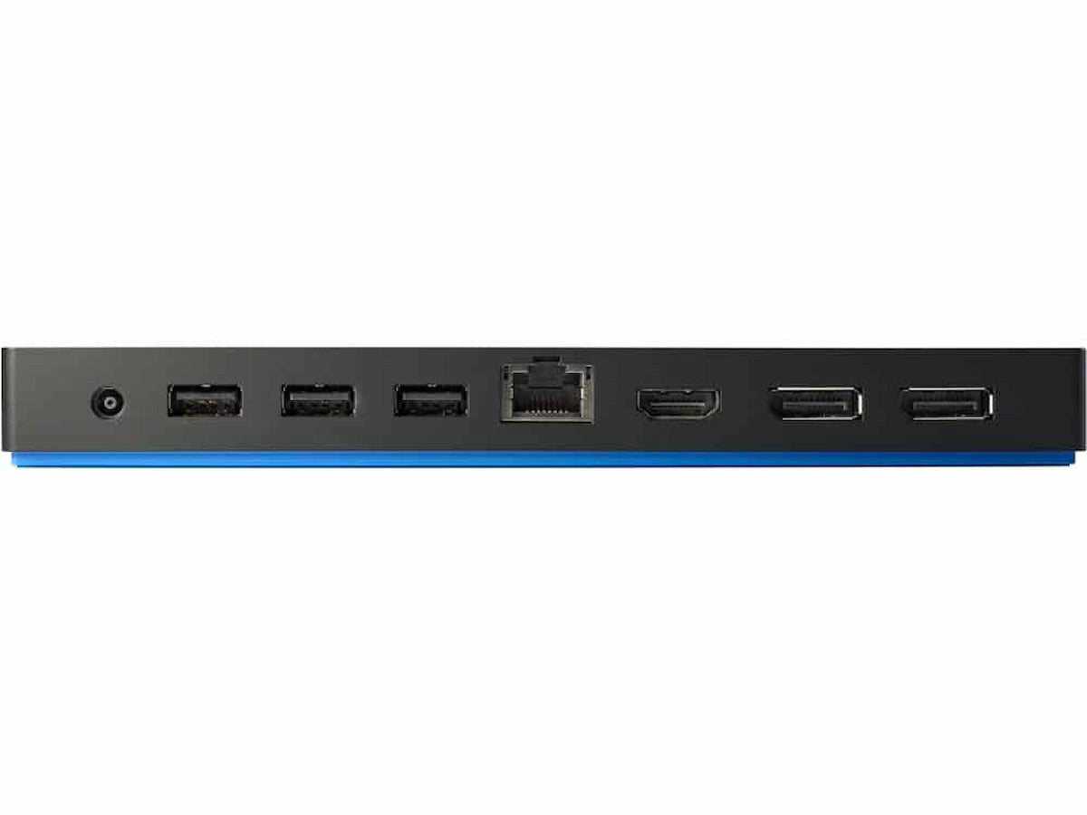 HP Elite USB-C G3 Docking Station aansluitingen
