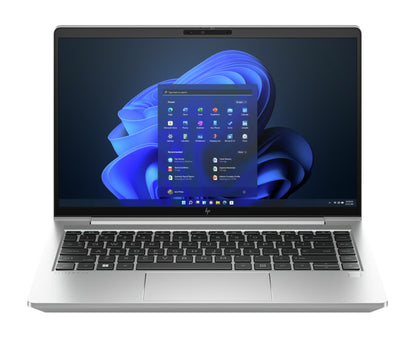 HP EliteBook 640 G10 refurbished laptop – vooraanzicht met 14 inch Full HD-scherm en toetsenbord