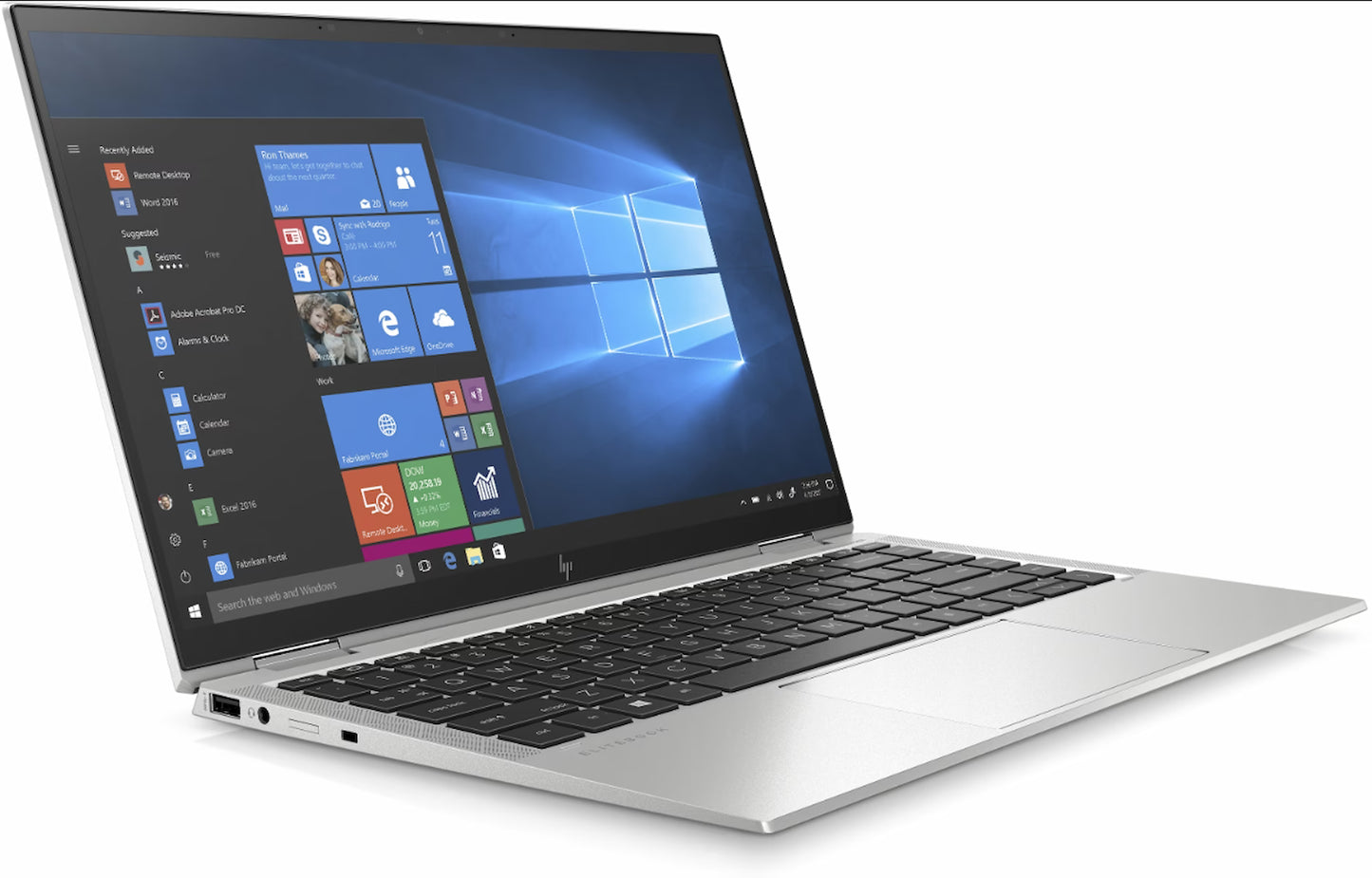 HP EliteBook x360 1040 G7 vooraanzicht links