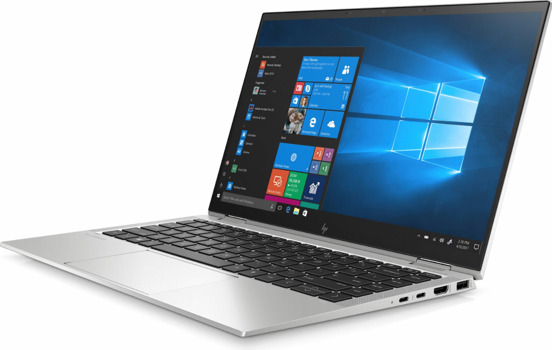 HP EliteBook x360 1040 G7 vooraanzicht rechts