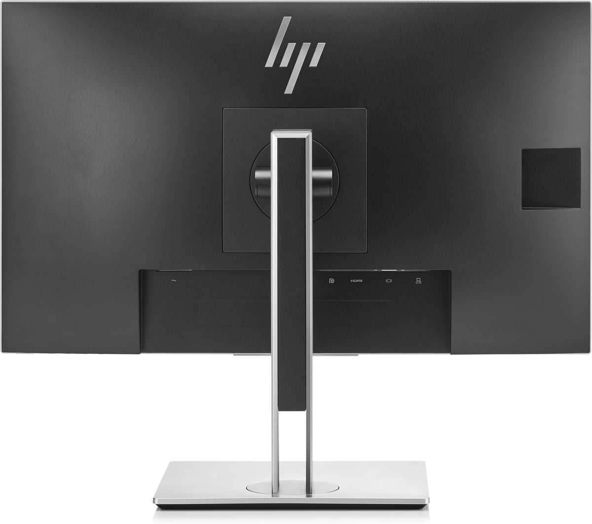 HP EliteDisplay E243 23,8 inch Full HD monitor, achteraanzicht met standaard en aansluitingen