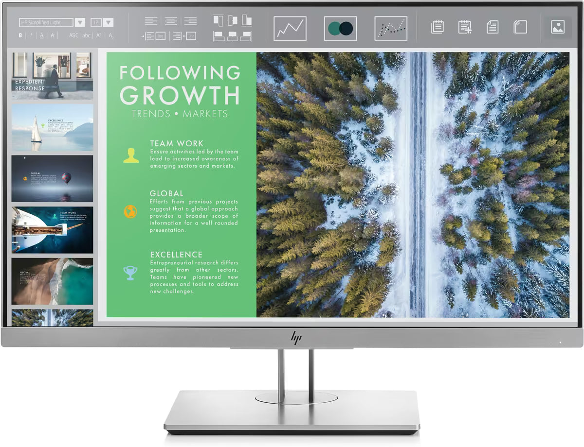 HP EliteDisplay E243 23,8 inch Full HD monitor, vooraanzicht