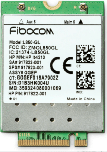 HP XMM 7360 LTE-Advance WWAN 4G 3FB01AA Fibocom L850-GL